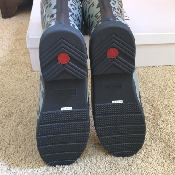 NWOB! HUNTER Size 10 leopard print tall rain boots - Picture 6 of 10